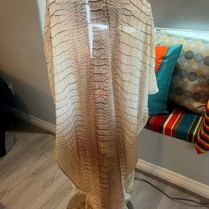 Ramona LaRue by Arianne Alligator Kaftan Swim Coverup